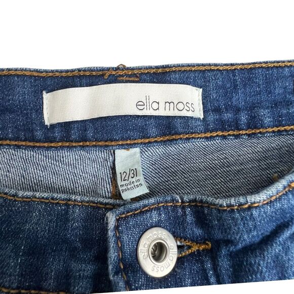 Ella Moss Womens Dark Wash High Waist Straight Leg‎ Jeans 12/31 - Picture 7 of 9